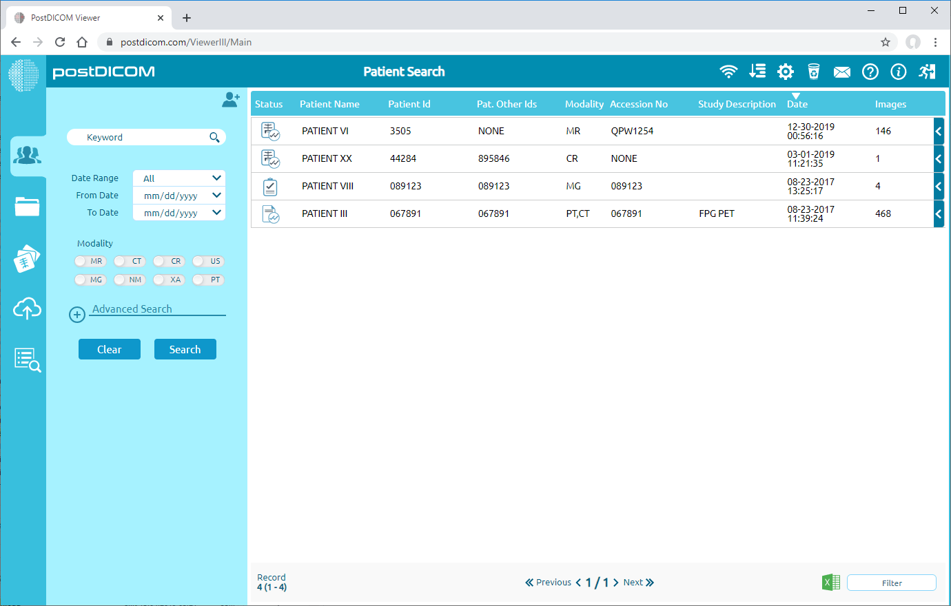 downloading patient images to disk