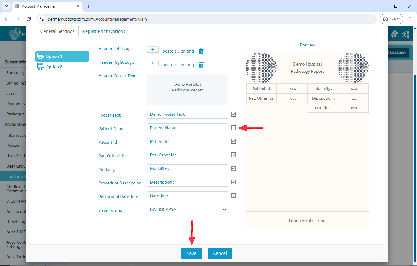 Managing Location Settings