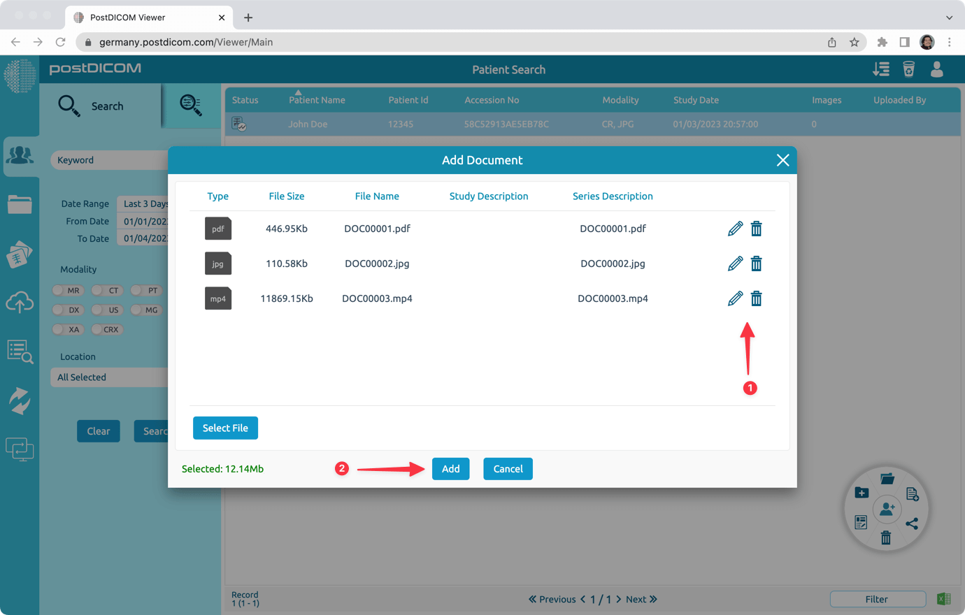 Manually Creating New Patient Orders and Adding Documents