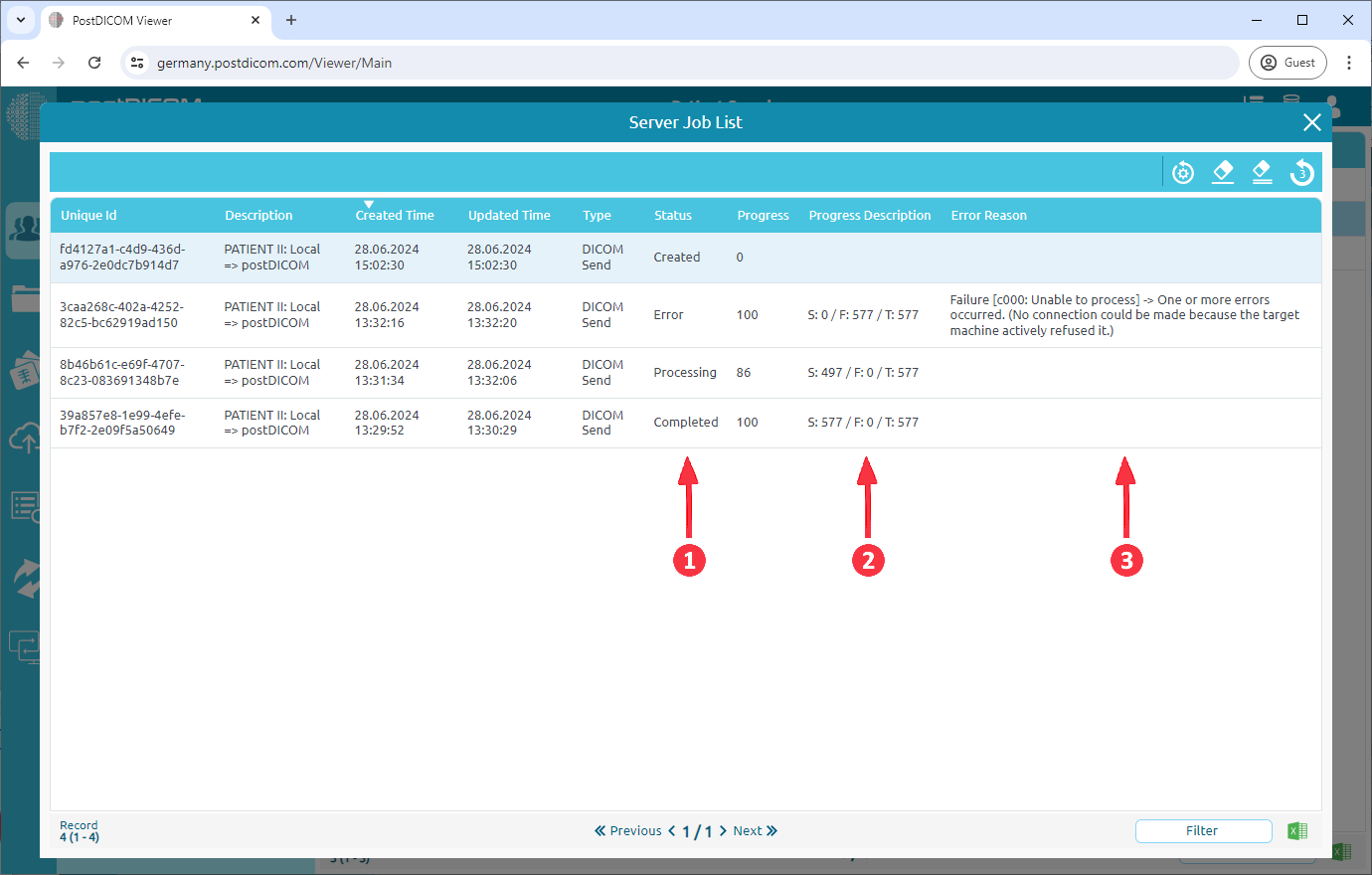 Sending Images To Another PACS System Or DICOM Workstation