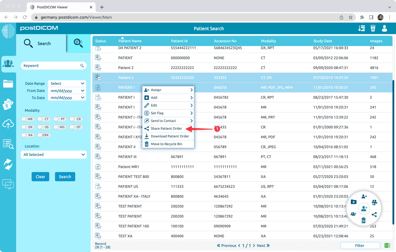 Share Patient Orders