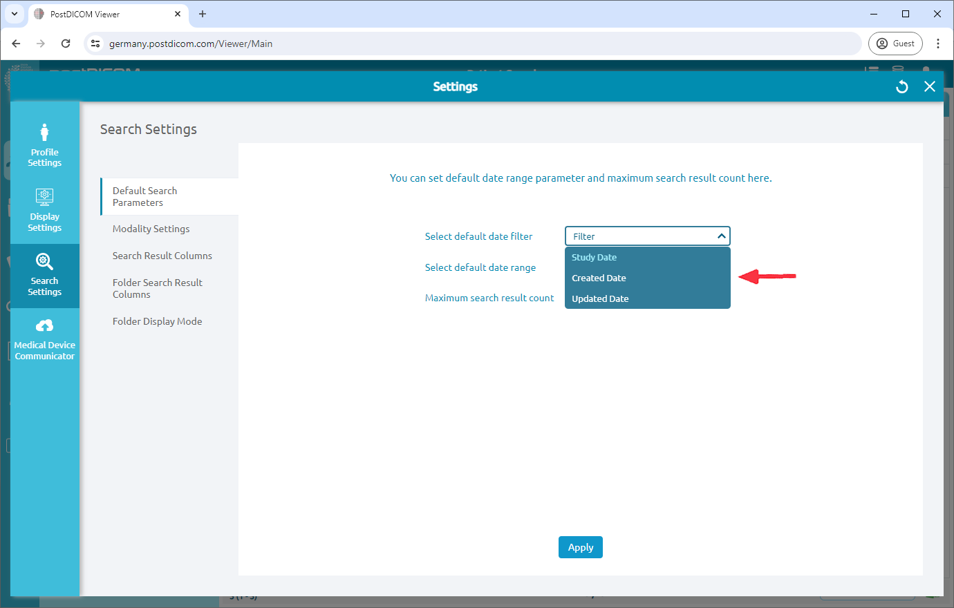 Updating Default Date Filter And Default Date Range