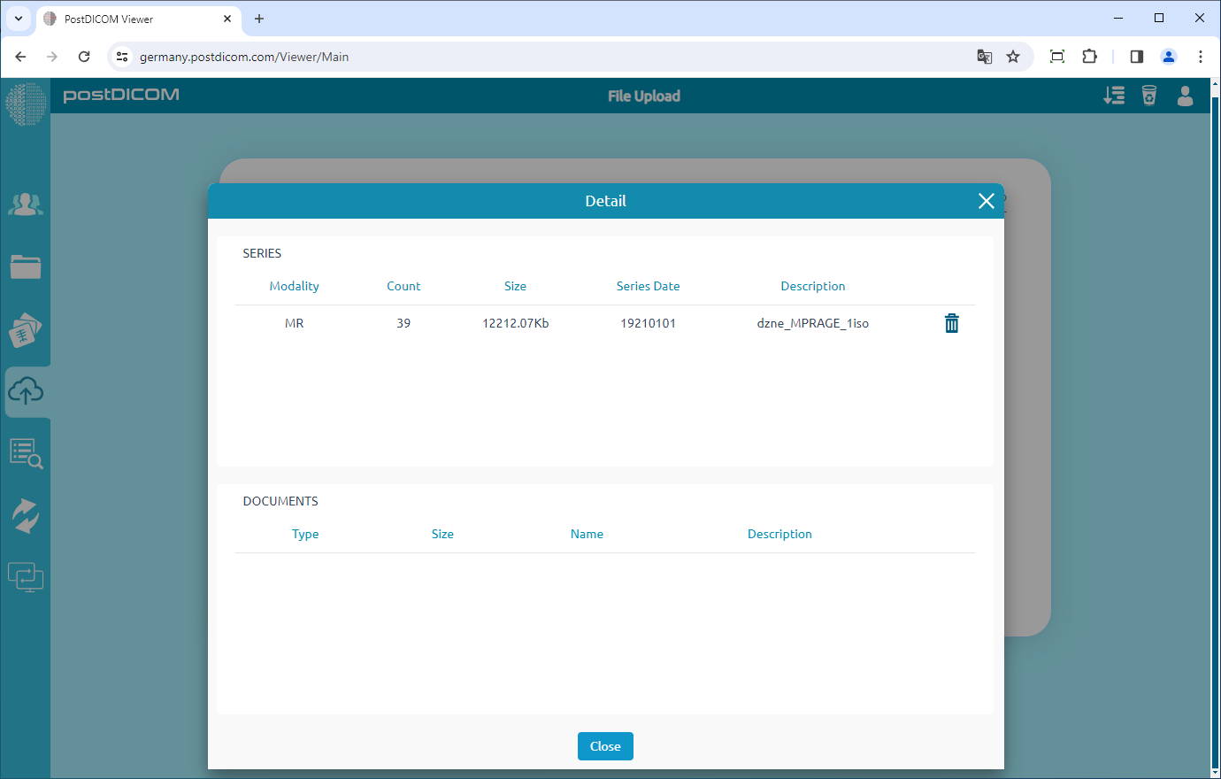 Viewing Medical Images and Clinical Document Details